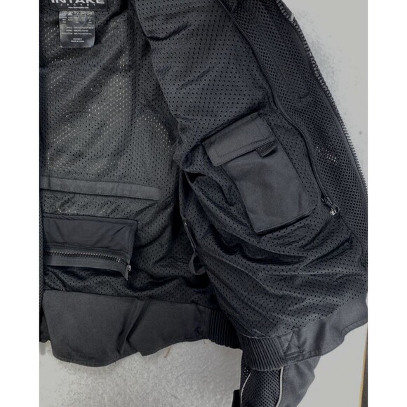 Tourmaster Intake Motorcycle Jacket Mens Size Large 44 Coat Black CE Protector - Picture 10 of 16
